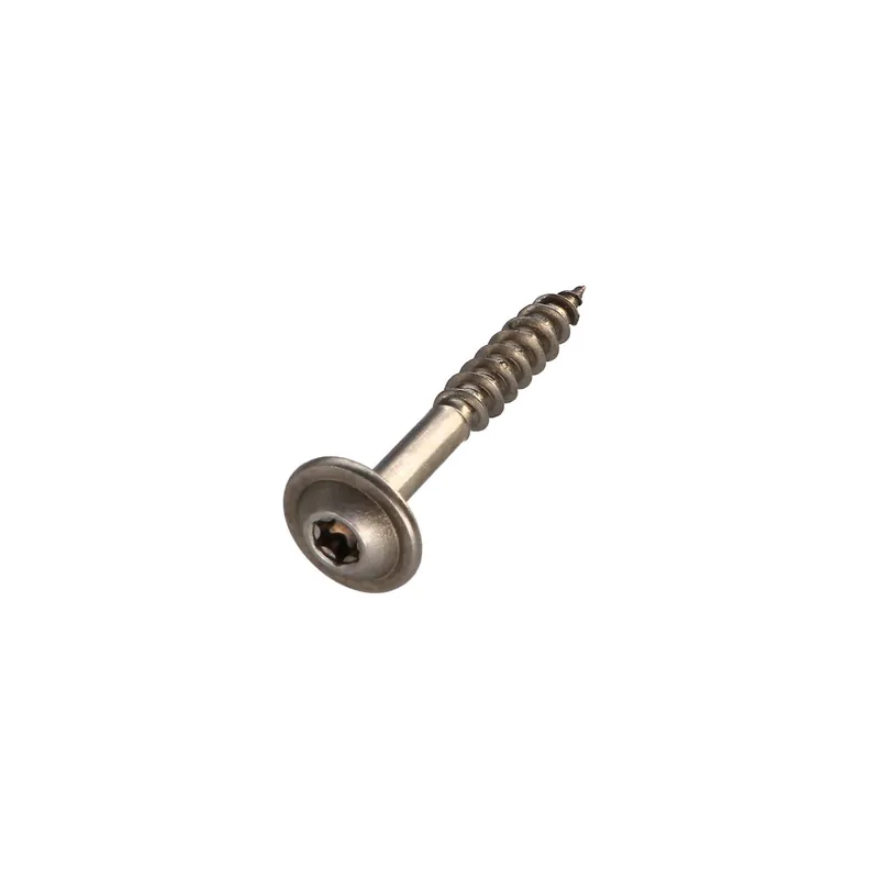 1 x Vis charpente tête disque Inox A2 8X50 Filetage total TORX T40 Diamètre de tête 20