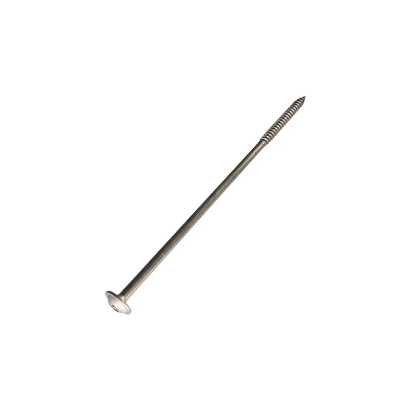 1 x Vis charpente tête disque Inox A2 8X250 Filetée sur 80 TORX T40 Diamètre de tête 20