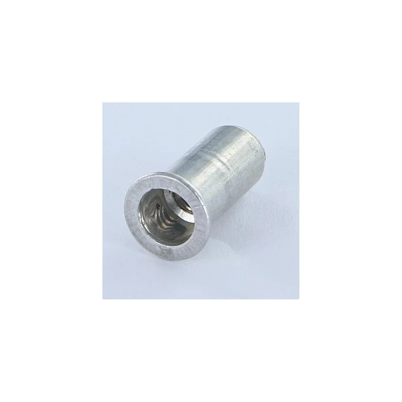 1 x Ecrou A sertir Tête plate TP Borgne M6X20.5 ALPB 25 Aluminium