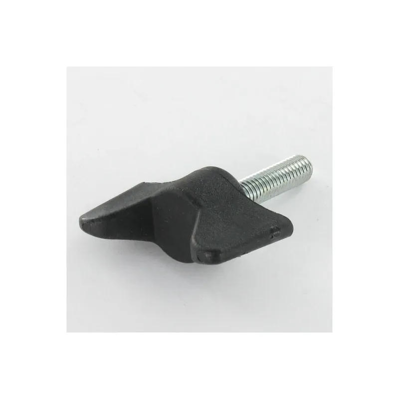1 x Vis à oreilles manette de serrage nylon noir M8X25