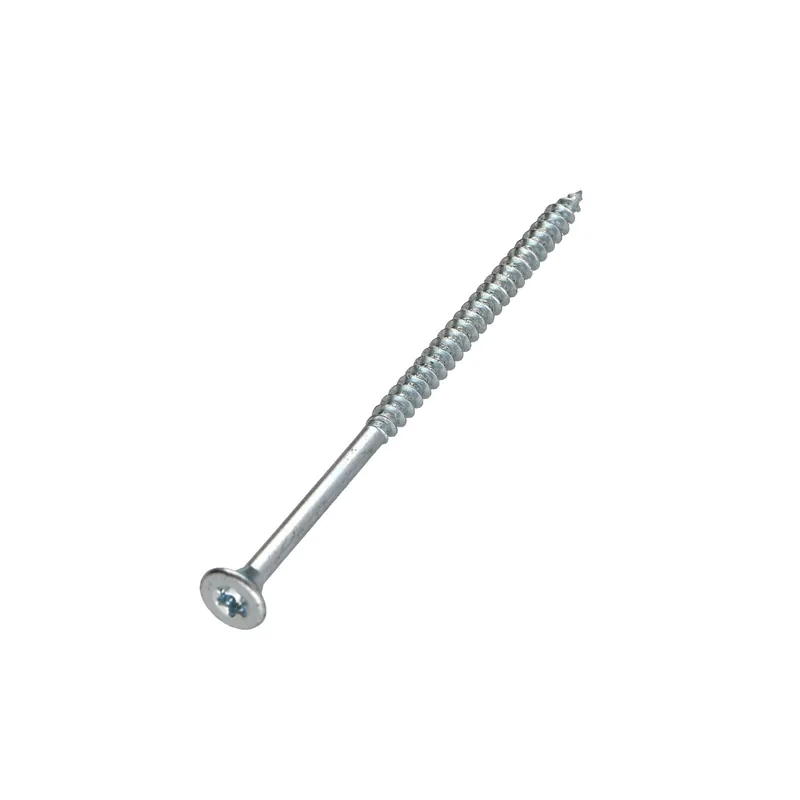 1 x Vis bois TEKOR Tête fraisée Cranté 6X90 Filetée sur 60 TORX T30 Acier zingué Pointe antifendage type 17