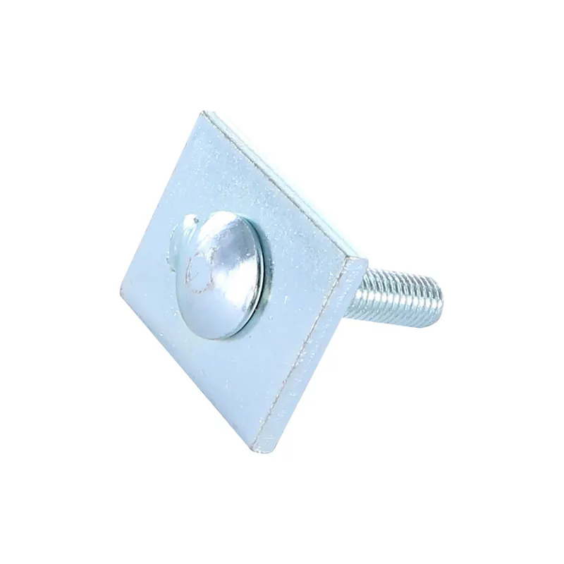 1 x PLAQUETTE 40X32X5 + TRCC JAPY tête ronde collet carré 8X40 Acier zingué