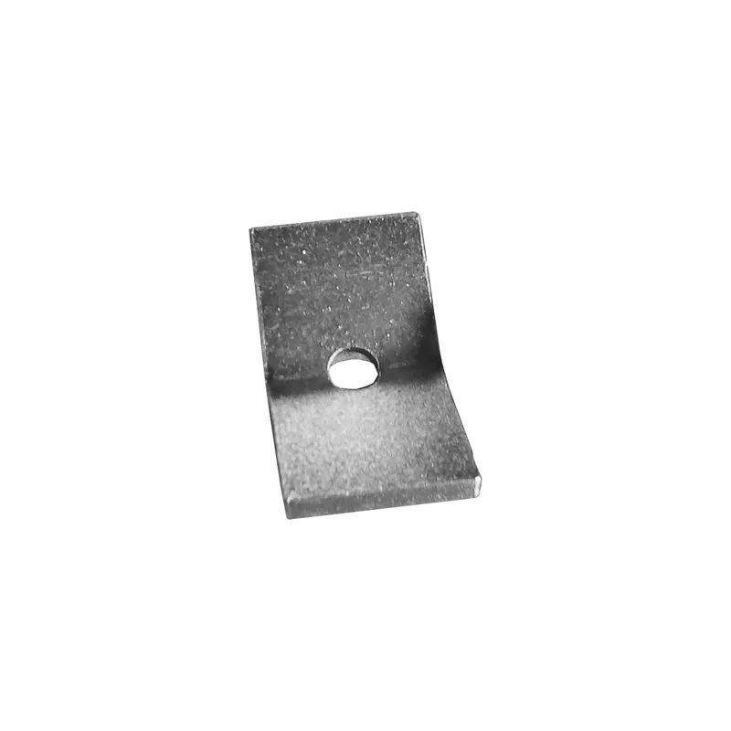 1 x PLAQUETTE Acier zingué 66X35 Percé 10