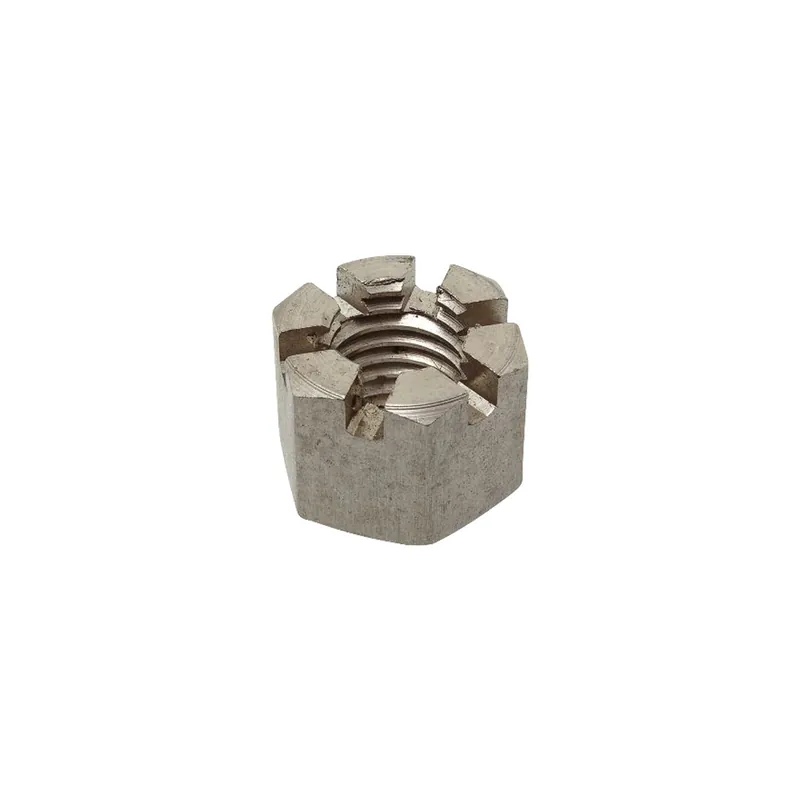 1 x Ecrou hexagonale à CRENEAUX Inox A1 M4
