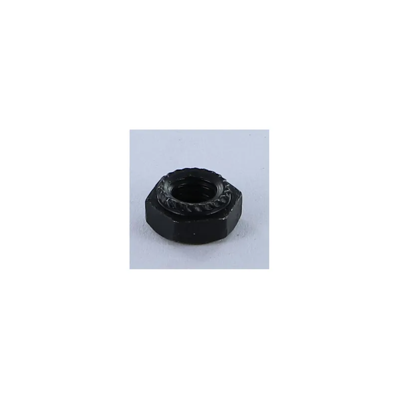 1 x Ecrou à tole Hexagonal Acier zingué noir M6 Epaisseur tole 1.5