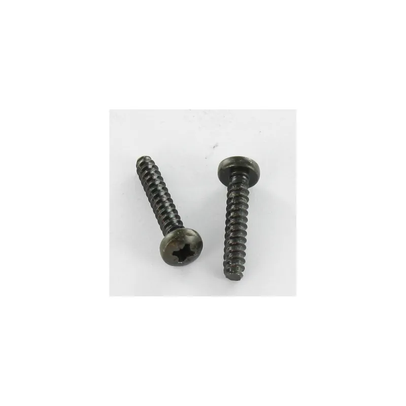 1 x Vis tôle tête cylindrique bombée large Pozi 2.9X16 Acier zingué noir Sans pointe