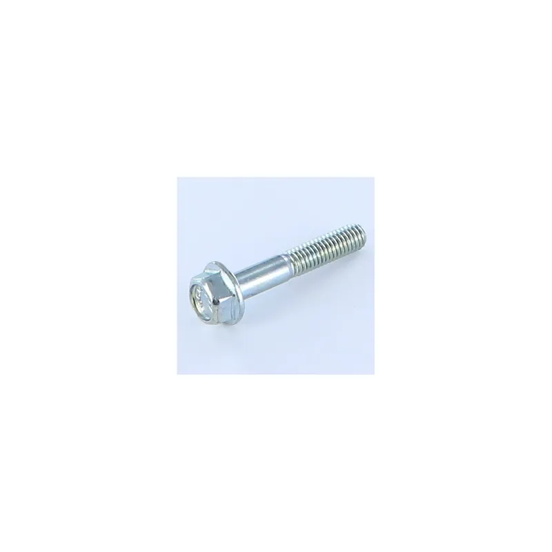 1 x Corps de boulon filetage partiel Tête hexagonale TH M6X35 Embase lisse Acier zingué Filetage partiel
