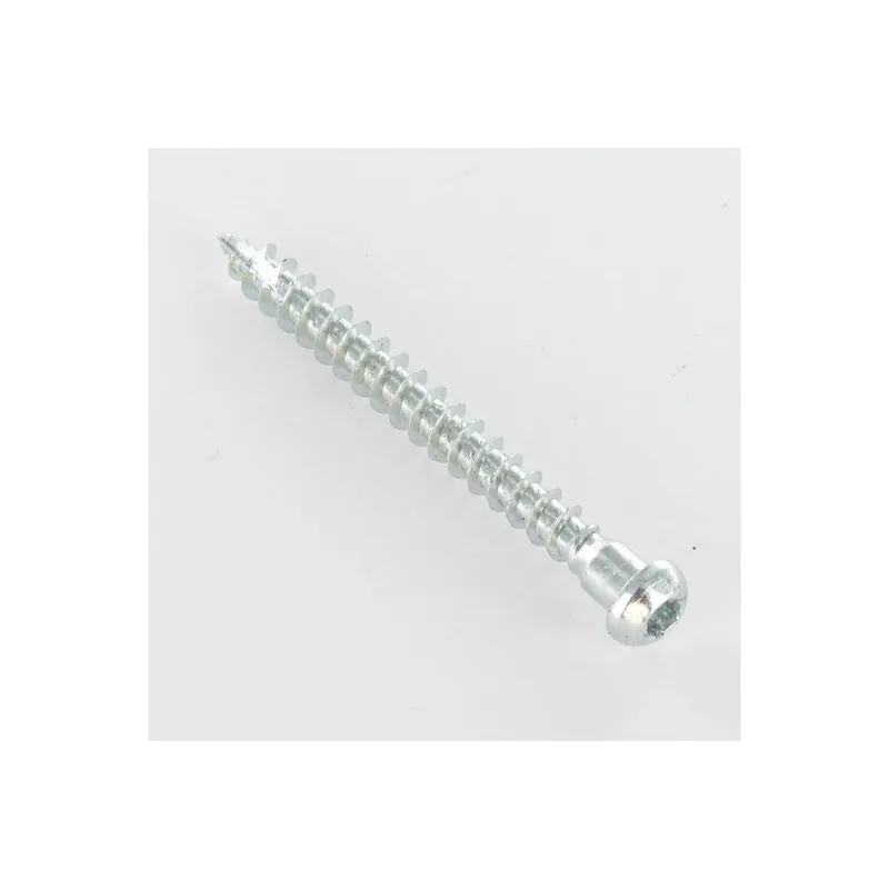 1 x Vis FERRURE ANGULAIRE Tête cylindrique TC TORX T20 Pointe antifendage type 17 Acier zingué 5X50