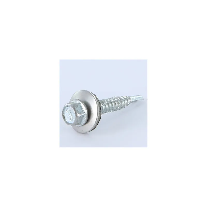 1 x Vis autoperceuse Bimétal Acier / Inox A4 Tête hexagonale TH Rondelle d‘étanchéite EPDM 5.5X35