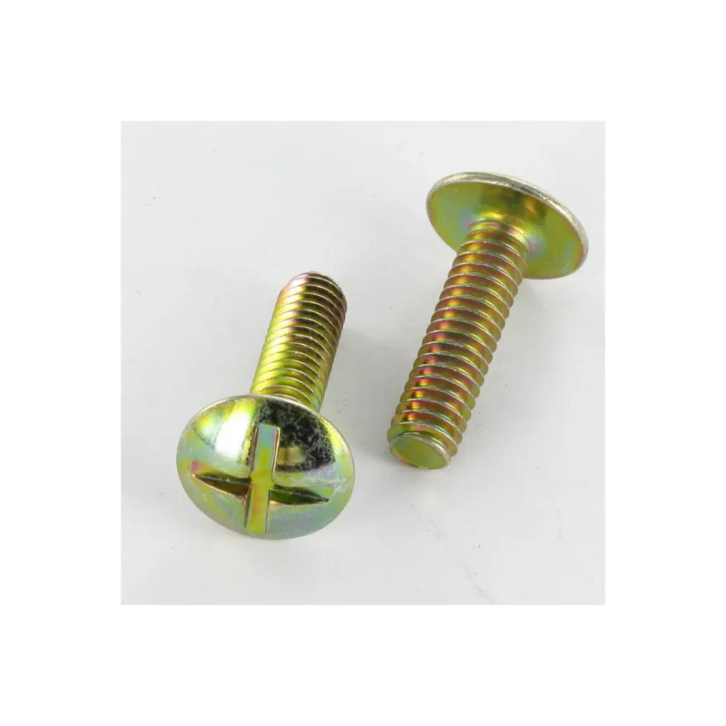 1 x Vis Poelier Fendue En Croix M8X20 Bichromaté