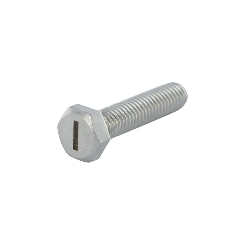 1 x Vis métaux Tête hexagonale TH 8X35 Inox A4 Gravure LETTRE "I"