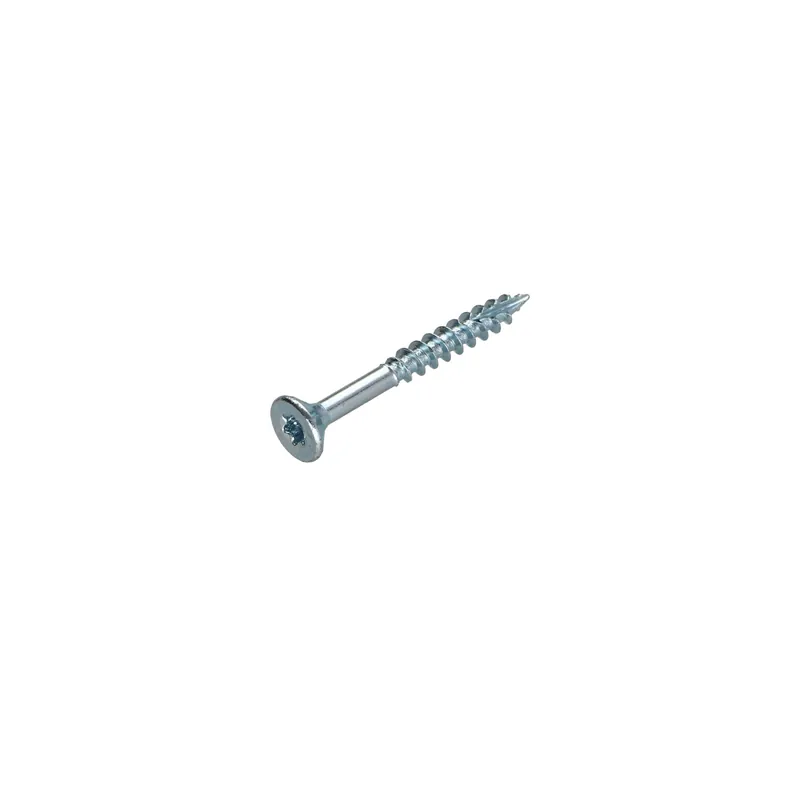 1 x Vis bois TEKOR Tête fraisée Cranté 4.5X35 Filetée sur 25 TORX T25 Acier zingué