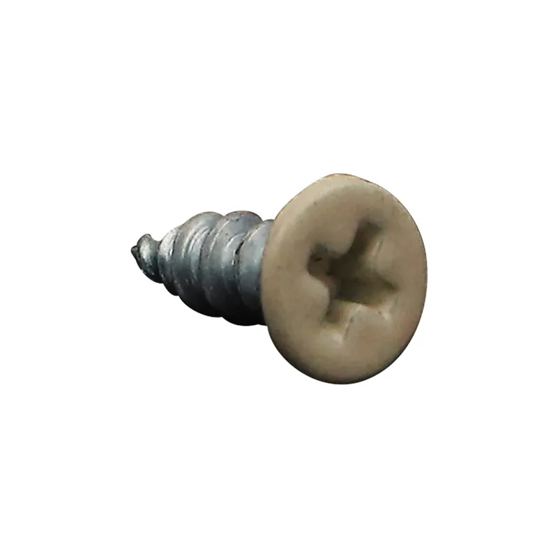 1 x Vis pvc 30 Tête fraisée Phillips 4.3X13 Autoperceuse Acier zingué RAL1015 ivoire clair