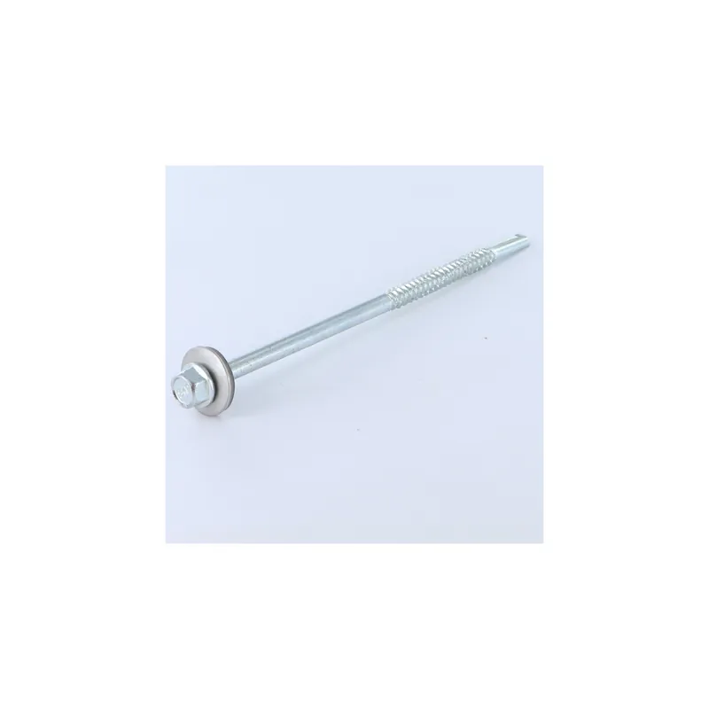 1 x Vis autoperceuse Bimétal Acier / Inox A4 Tête hexagonale TH Rondelle d‘étanchéite EPDM 5.5X90