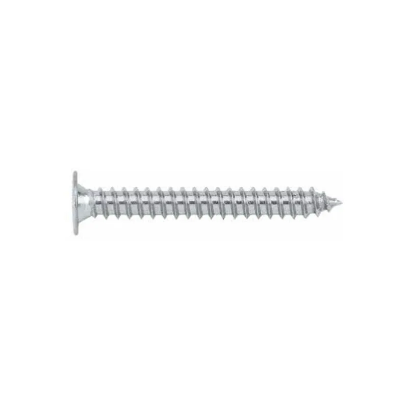 1 x Vis tôle Double filet Tête plate TORX T20 4.8X45 Acier zingué RAL7011 gris fer