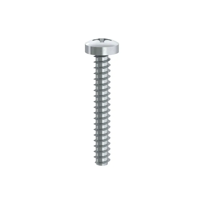 1 x Vis tôle Tête cylindrique TC Phillips n° 2 Sans pointe 4.8X16 Acier zingué
