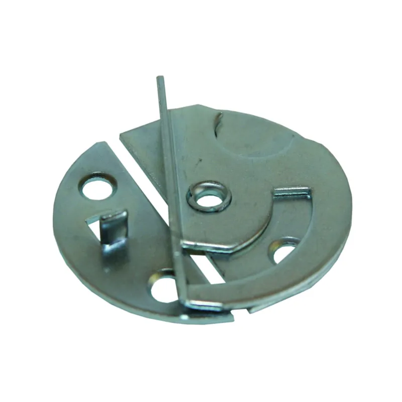 1 x Ferrure de table ronde Diamètre 47 Acier zingué 2 pièces