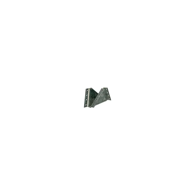 1 x Sabot poutre bois sans lèvre Sendzimir 130X130X7
