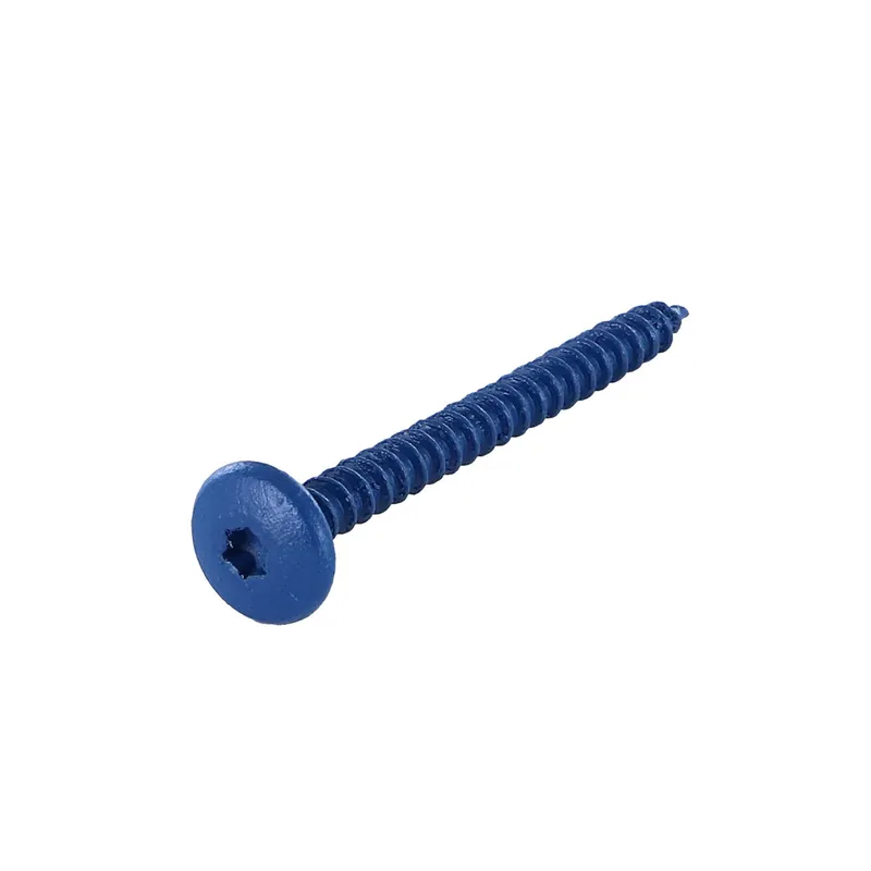 1 x Vis Penture 4.5X50 Filetage total TORX T20 Acier zingué LAQ RAL5010