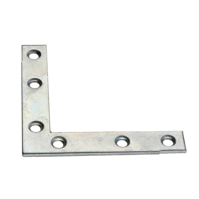 1 x Equerre Plate renfort Bout Carré 70X70X12 Acier zingué