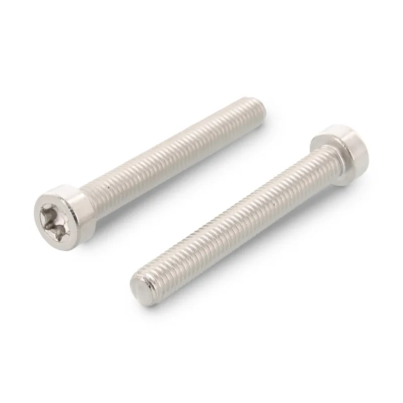 1 x Vis métaux Tête cylindrique TC Basse TORX T30 M6X50 Filetée sur 38 Inox A2
