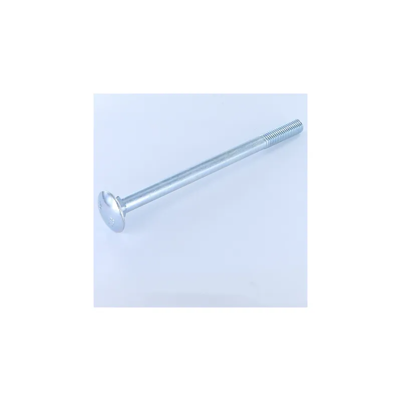 1 x TRCC JAPY tête ronde collet carré M12X160 Filetage partiel Acier zingué