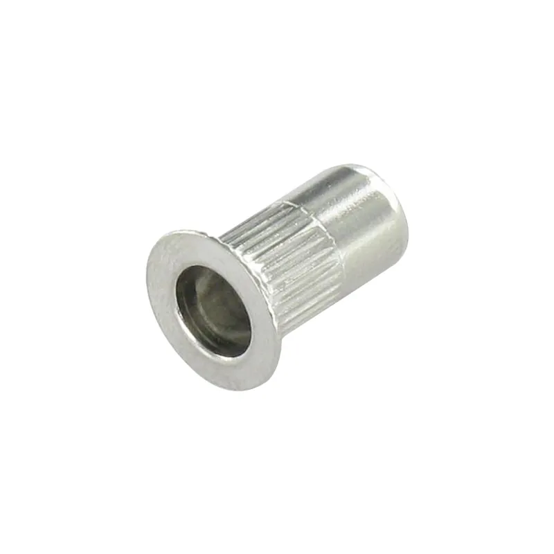 1 x Ecrou à sertir Tête fraisée Cranté M10X21 INFC 45 Inox A2