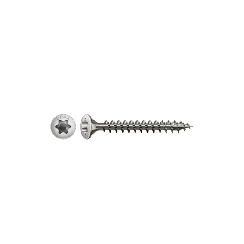 1 x Spax Vis bois Tête fraisée bombée TFB T-STAR TORX T10 3X20 Filetage total Inox A2 microvis