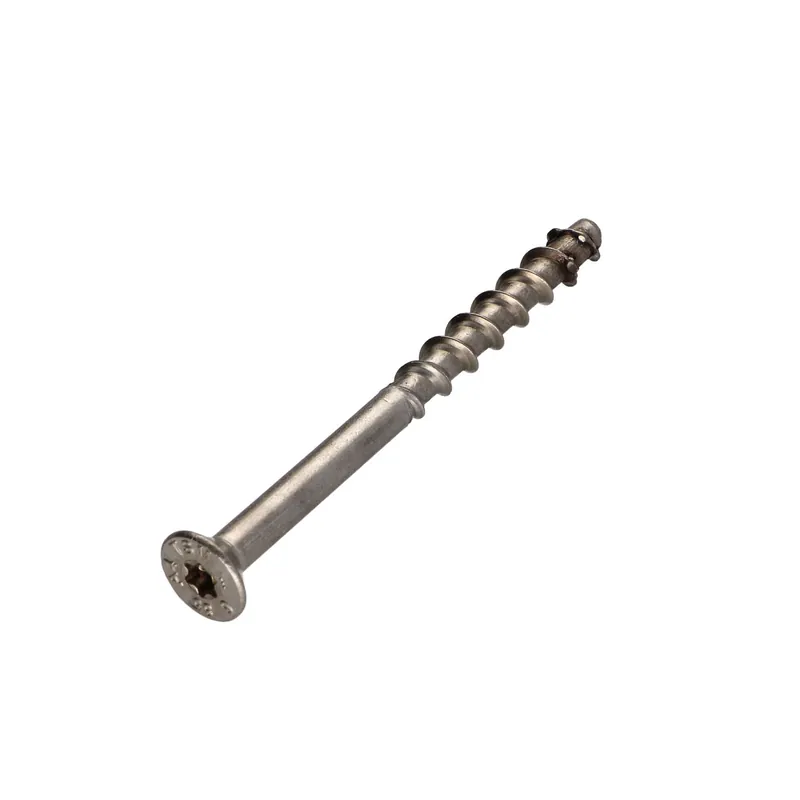 1 x Vis béton Tête fraisée TORX T30 Inox A4 7.5X105 Filetée sur 50