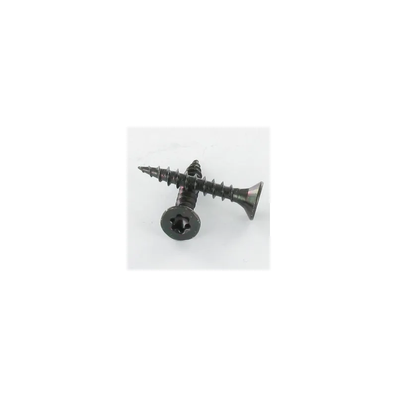 1 x VBA Vis bois agglo Tête fraisée TORX T25 5X60 Filetée sur 32 Acier zingué noir