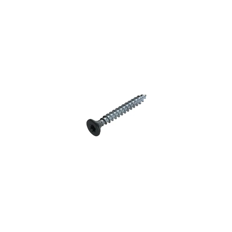 1 x Vis bois TEKOR Tête fraisée Cranté 5X40 TORX T25 Pointe antifendage type 17 SABLE RAL7016 gris anthracite