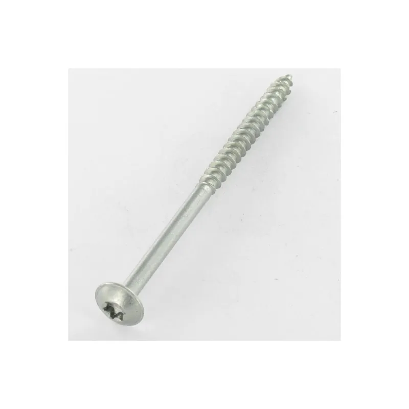 1 x VBA Vis bois agglo Poelier 7X90 Filetée sur 60 TORX T40 Acier zingué