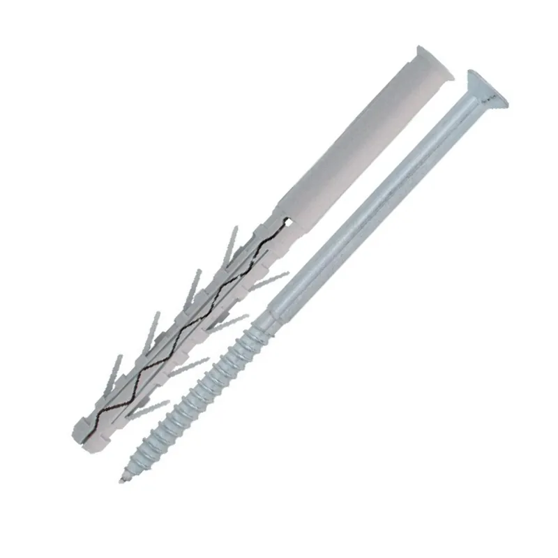 1 x Cheville Longue Nylon 10X200 + Vis Tête fraisée TORX Acier zingué