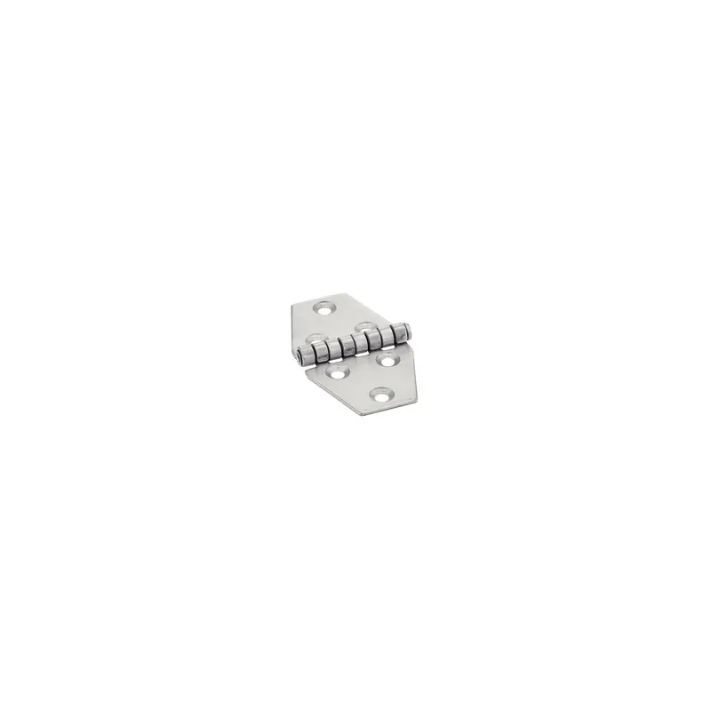 1 x Charnière Type D 6 trous Inox A2 70X40