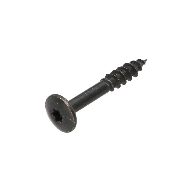 1 x Vis Penture 7X50 Filetage partiel TORX T30 Acier zingué noir