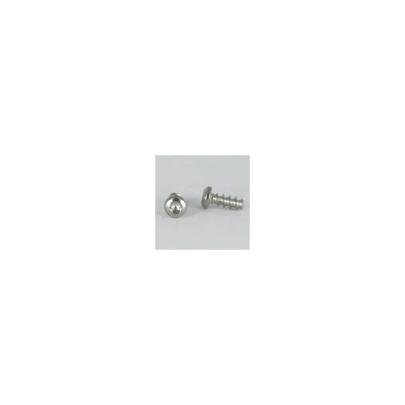 1 x Vis pvc tête cylindrique bombée large Fendue 4X20 Acier zingué