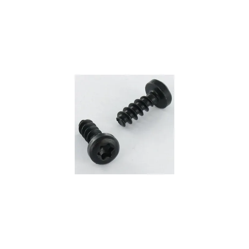 1 x Vis pvc Tête cylindrique TC TORX T10 3X8 Acier zingué noir microvis