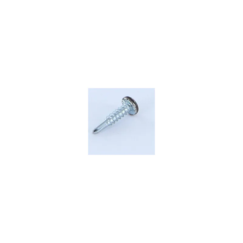 1 x Vis autoperceuse Tête cylindrique bombée TCB Phillips 2.9X13 Filet tôle Acier zingué RAL8019 brun gris