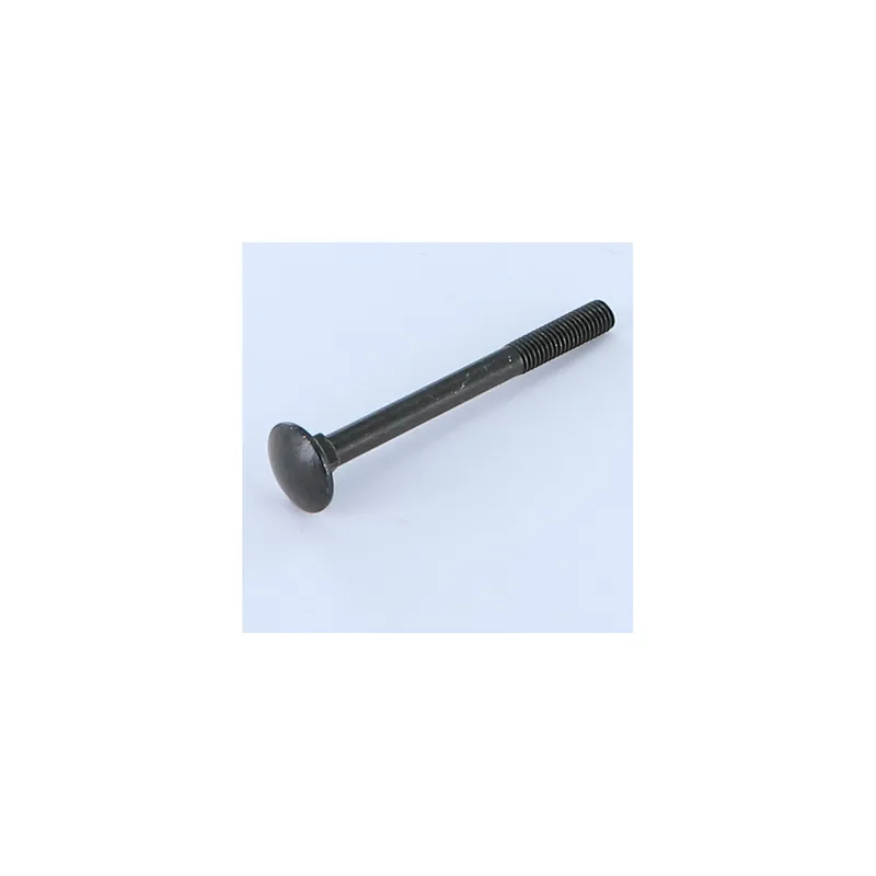 1 x TRCC JAPY tête ronde collet carré M6X60 Filetage partiel Acier zingué noir