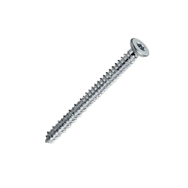 1 x Vis Béton Tête fraisée Réduite 7.5X212 TORX T30 Acier zingué