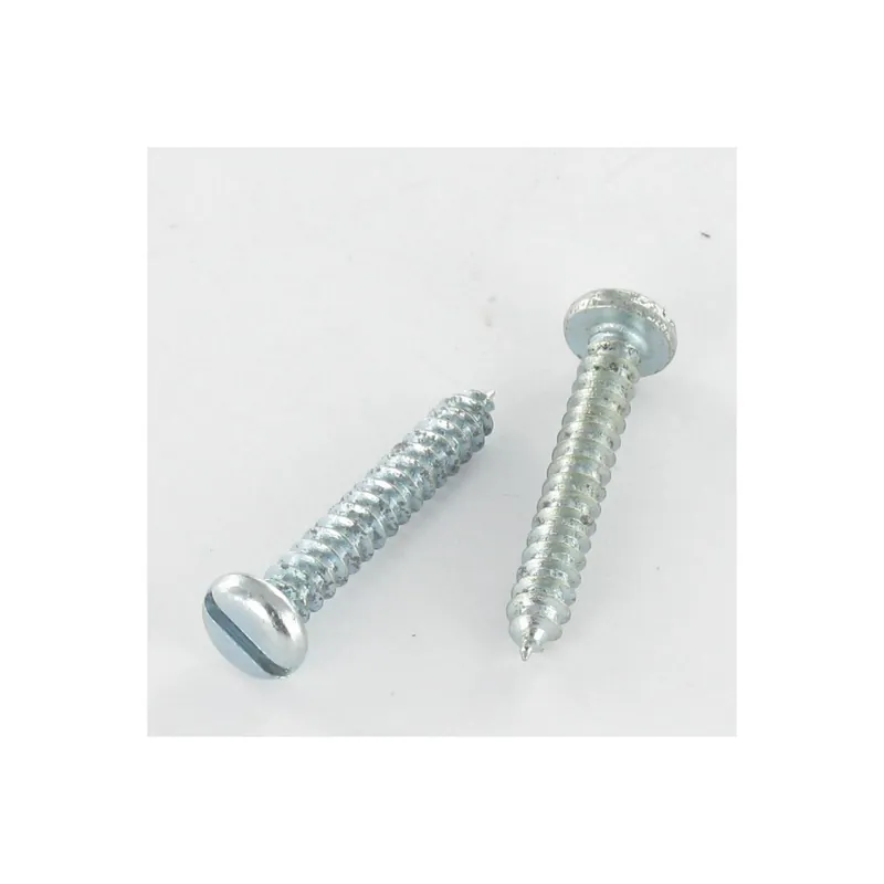 1 x Vis tôle Tête cylindrique large TCL Fendue 3.5X6.4 Acier zingué NFE25-663
