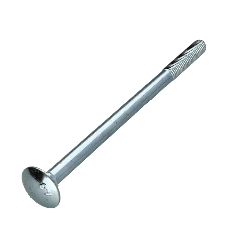 1 x TRCC JAPY tête ronde collet carré M8X130 Filetée sur 28 Filetage partiel Acier zingué