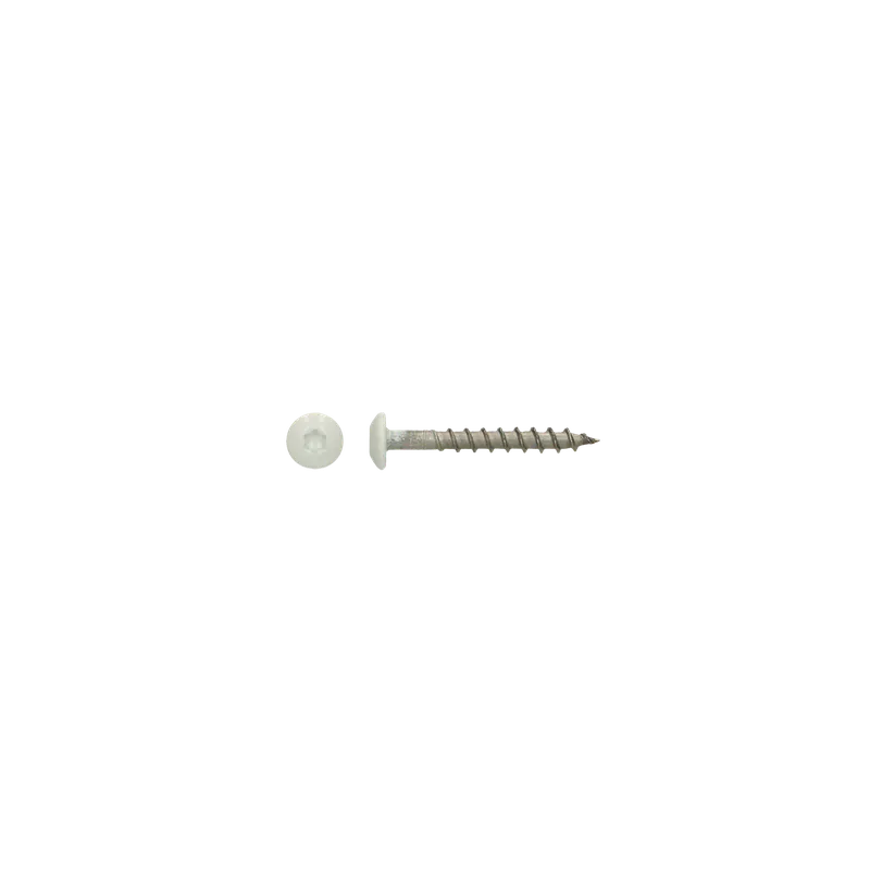 1 x Vis Penture 4.5X35 TORX T20 Inox A4 RAL9010 blanc pur