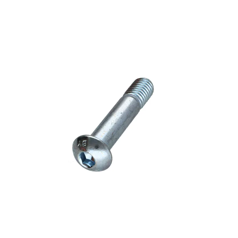1 x Vis métaux BHC (Tête Bombée Hexagonal creux) M10X55 Filetée sur 15 Classe 10.9 Clé de 6 HC6 Acier zingué
