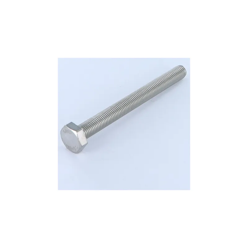 1 x Vis métaux Tête hexagonale TH M10X60 Pas fin Pas de 125 Inox A2