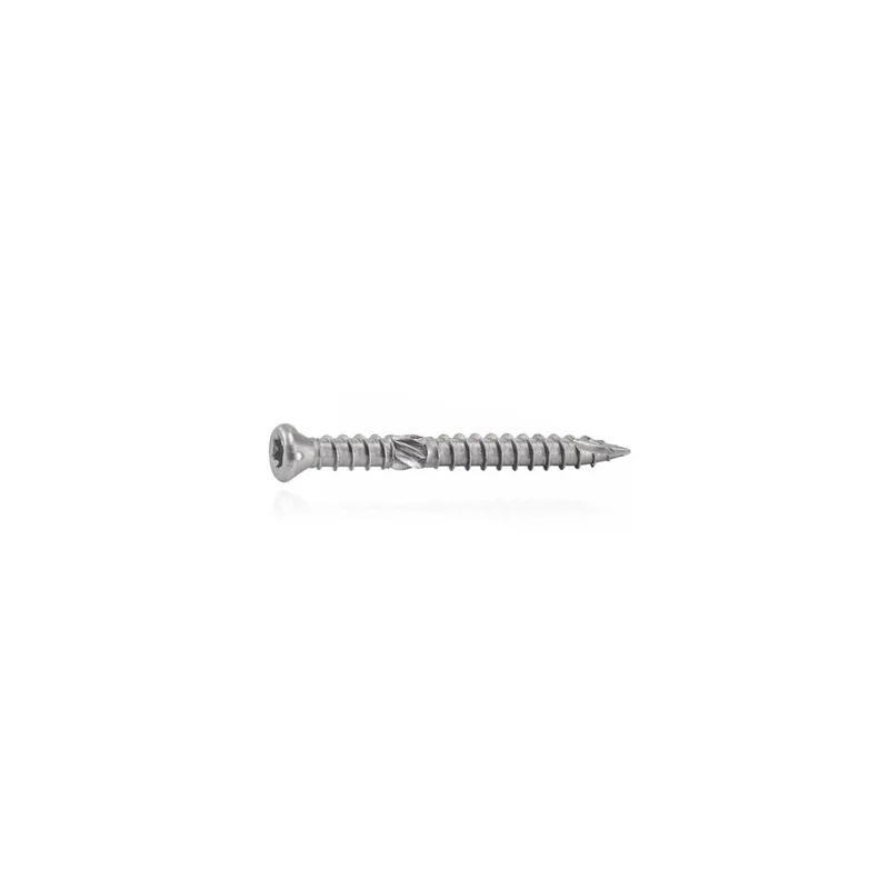 1 x Vis terrasse Double filet Tête fraisée TF TORX T15 4X40 Inox A4 T17