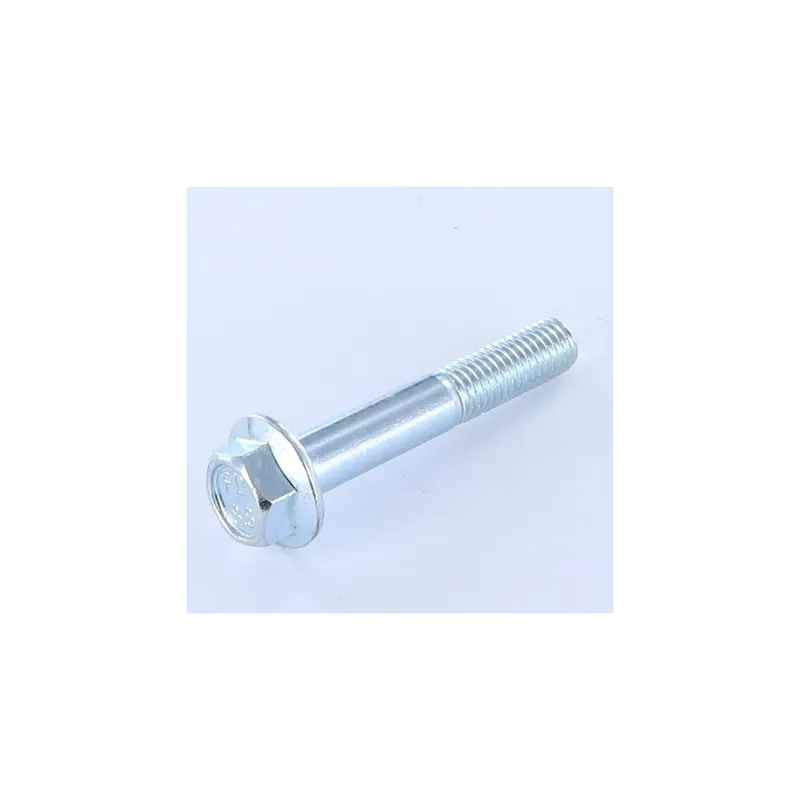1 x Vis métaux Tête hexagonale TH M10X60 Filetage partiel Embase collerette crantée Classe 8.8 Acier zingué