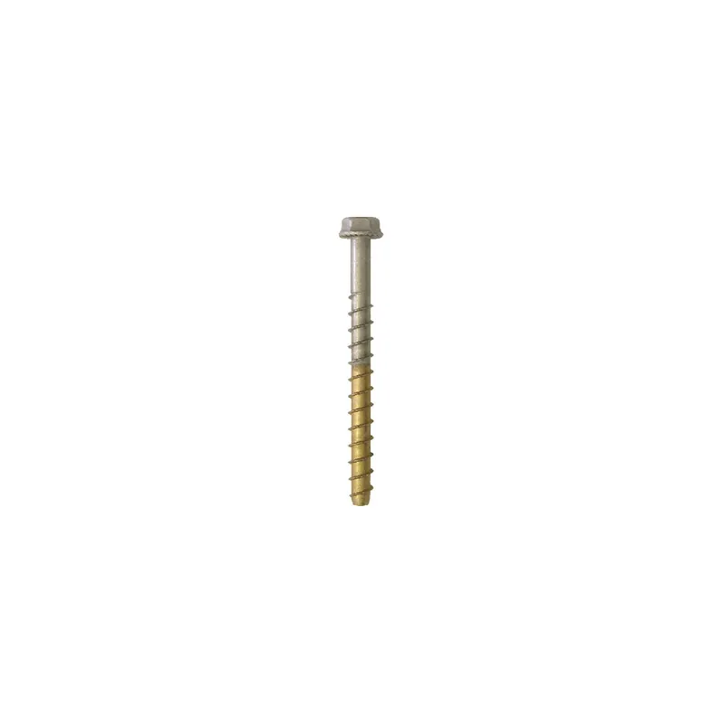 1 x Vis Béton Bimétal Inox A4 Acier brut Tête hexagonale TH 10X120