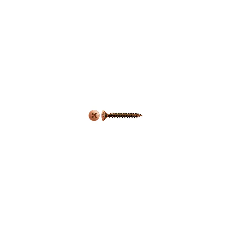1 x Vis Spax Tête fraisée Pozi N°2 4X25 Diamètre de tête 7 Filetage total ACBRU
