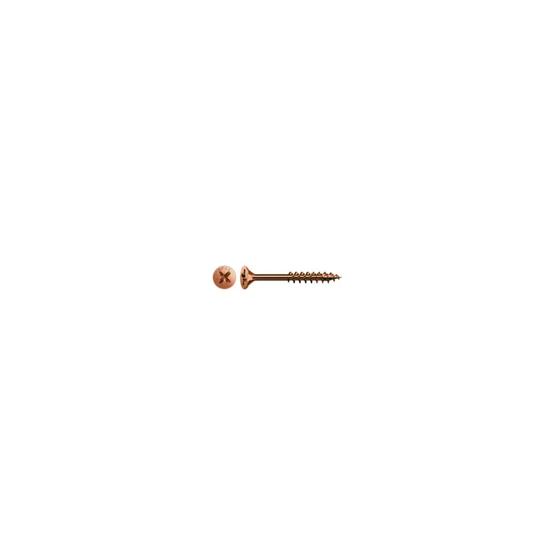 1 x Vis Spax Tête fraisée Pozi N°2 4X40 Filetée sur 22 Filetage partiel ACBRU